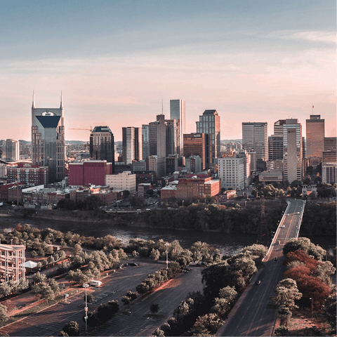 Explore Downtown Nashville easily from the home