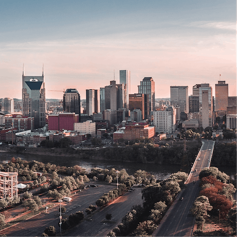 Explore Downtown Nashville easily from the home