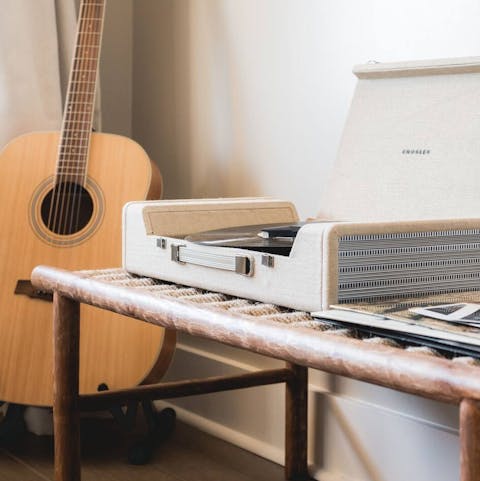 Spin a record on the vintage player