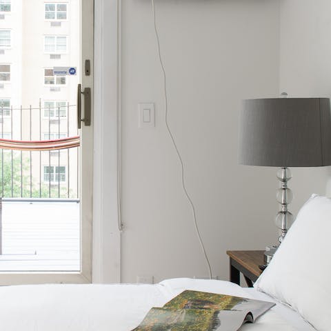 Enjoy direct terrace access from the master bedroom