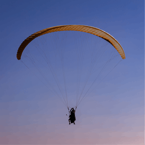 Drive seventeen-minutes to Skydive Dubai for an adrenaline kick