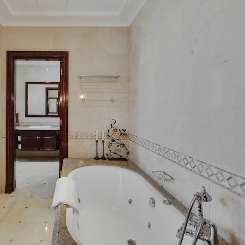 Treat yourself with a glass of Prosecco and a luxurious bubble bath