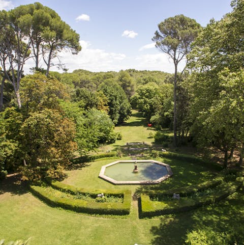 Explore the three-hectare park
