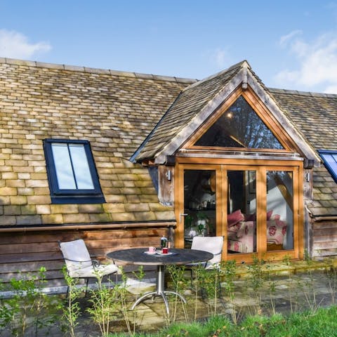 Enjoy an alfresco breakfast on your terrace