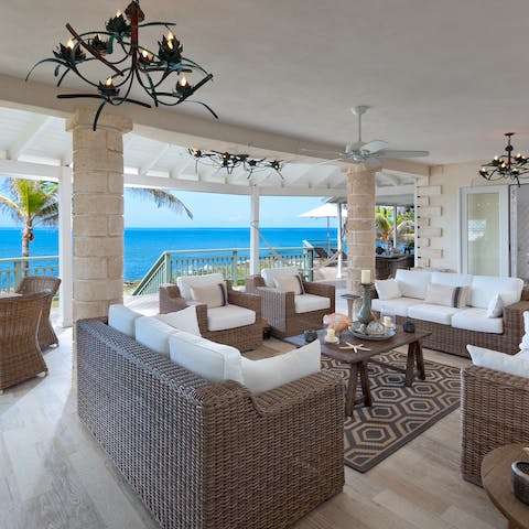 Make the most of the view and the weather in the full outdoor living area