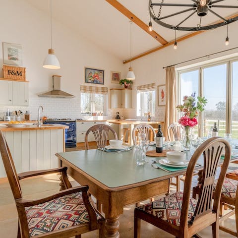 Tuck into your welcome pack and make plans in the bright living space