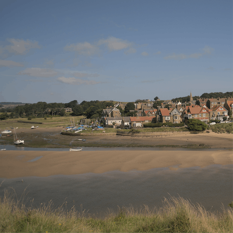 Spend the day on Alnmouth beach, around half an hour by car or less than fifteen miles