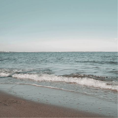 Spend days on the sandy beach – just a short walk from your door