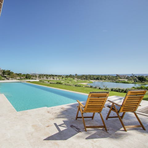 Savour special views from your spot by the pool