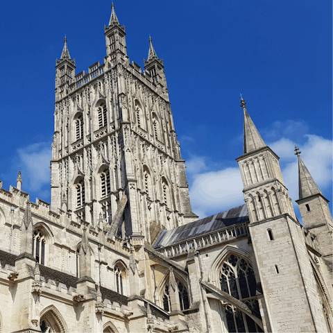 Pay a visit to Gloucester Cathedral, thirty minutes by car