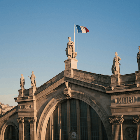 Stroll to Gare du Nord in ten minutes
