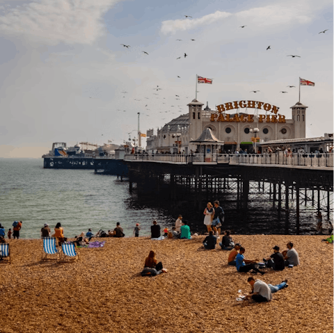 Walk to the iconic Brighton Palace Pier in under 5 minutes