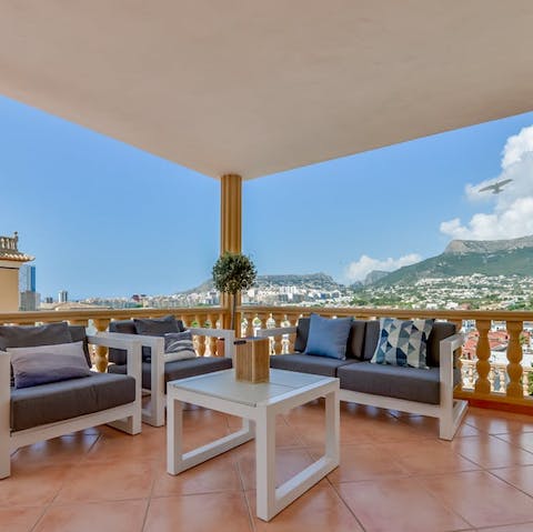 Find the perfect spot for sunset drinks on the terrace