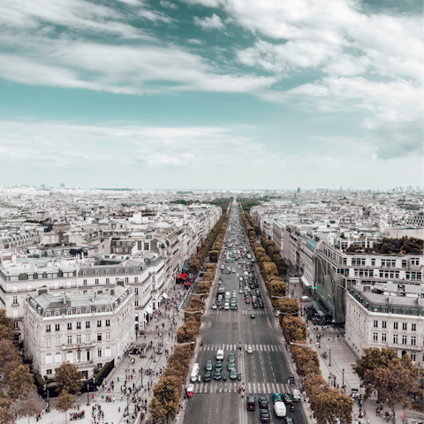 Splash some cash in the Champs-Élysées boutiques a few minutes away