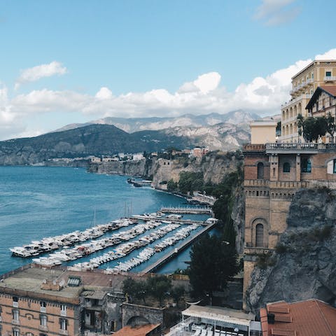 Make the fifteen-minute drive to Sorrento and spend the day on the coast