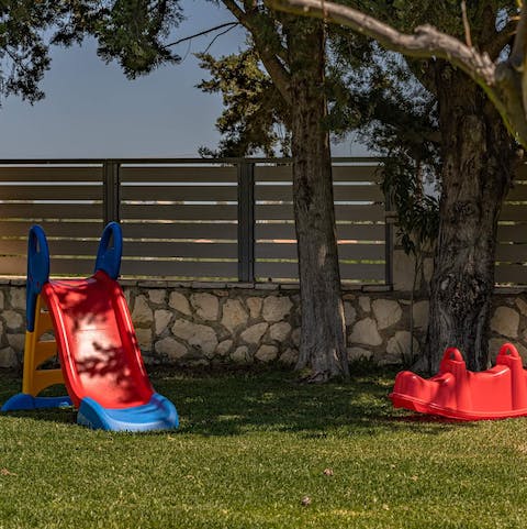 Let the little ones tire themselves out in the garden