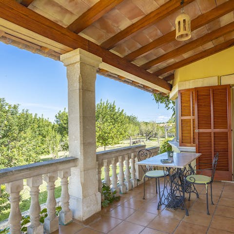 Sip on your morning coffee as you enjoy the leafy views from the balcony