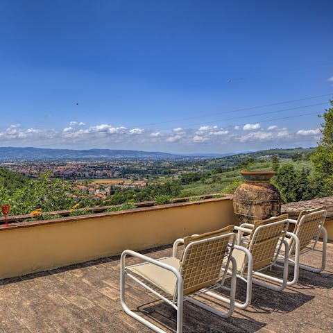 Admire the view of the Umbrian Valley