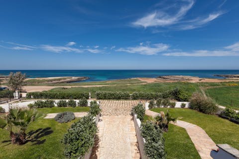 Step outside and stroll straight down to the seafront