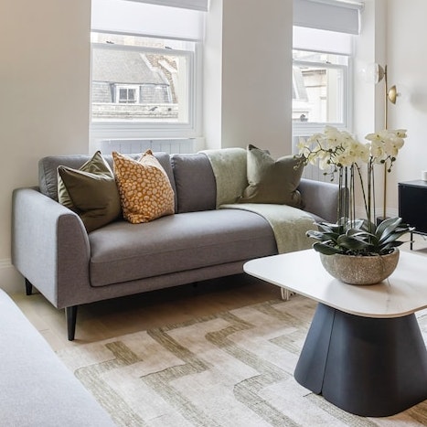 Unwind on the sofa after a busy day exploring