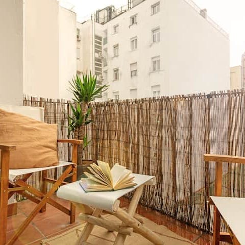 Step outside and welcome the day from the balcony