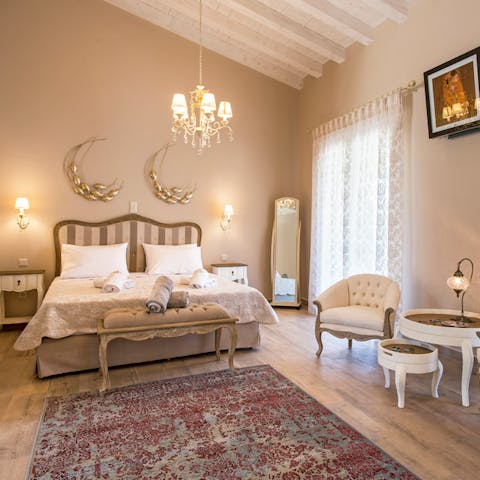 Relax in your opulent master suite