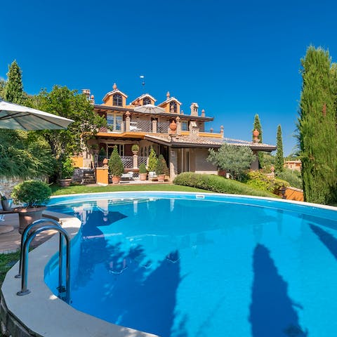 Take a dip in the swimming pool