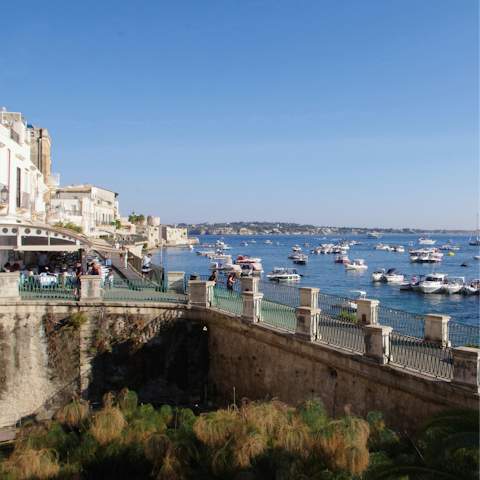 Wander the historic island of Ortigia on foot