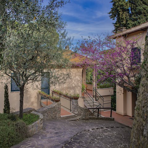 Enjoy the pretty exterior surroundings of the home