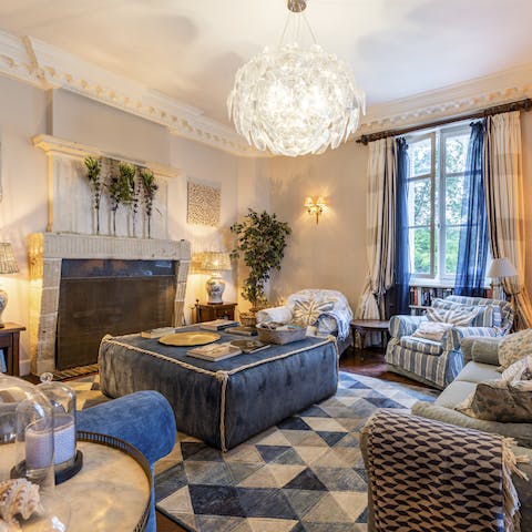 Choose between three lavish lounges, each more charming than the last