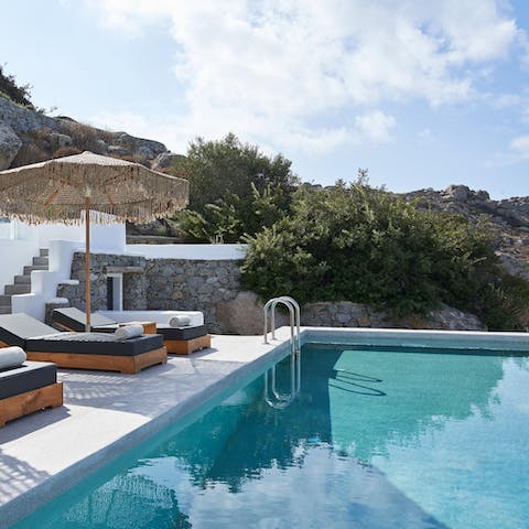 Cool off in the heat of the day with your own private pool