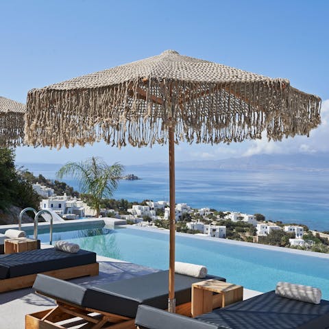 Lounge by the pool with a good book and feel fully relaxed
