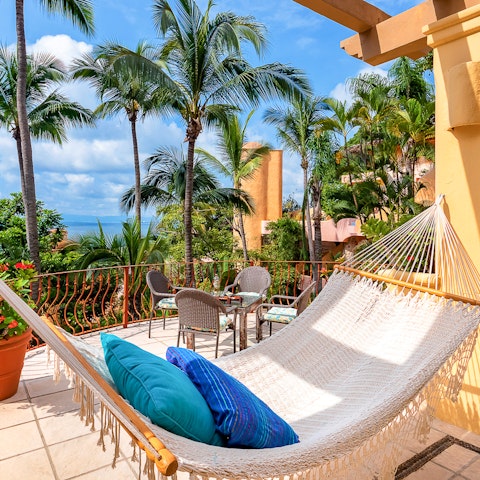 Laze away the afternoon swaying in a hammock