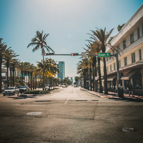 Cruise down the famous Ocean Drive, 4.6 miles away