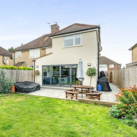 Enjoy summer afternoons in the garden with a glass of wine