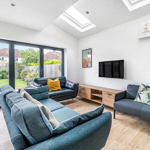 Put on your favourite Netflix shows and unwind in the comfortable living room