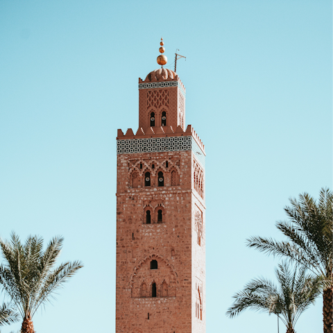 Stay on the outskirts of Marrakesh, twenty minutes from the centre