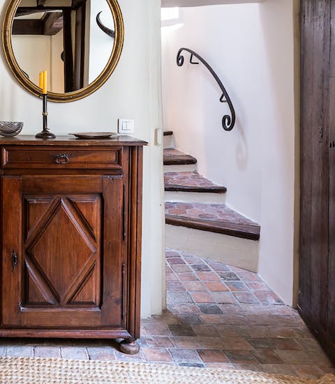 Ancient terracotta floors