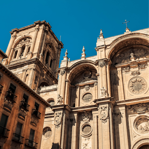Visit the majestic Catedral de Grenada, only minutes away on foot