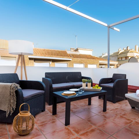 Sit back in the Mediterranean sun as you enjoy a glass of wine