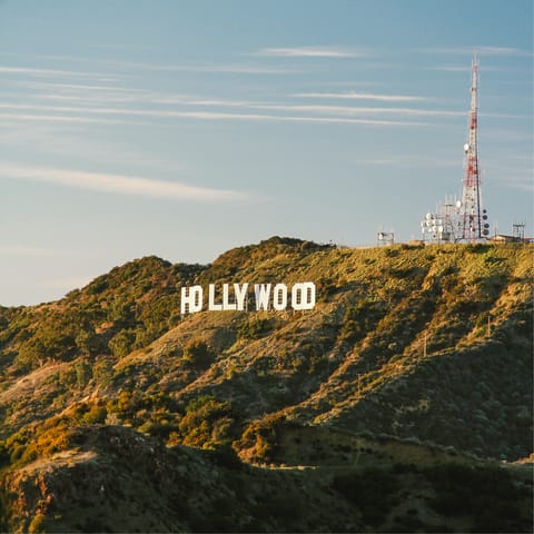 Stay in Hollywood Hills, with views spanning across LA