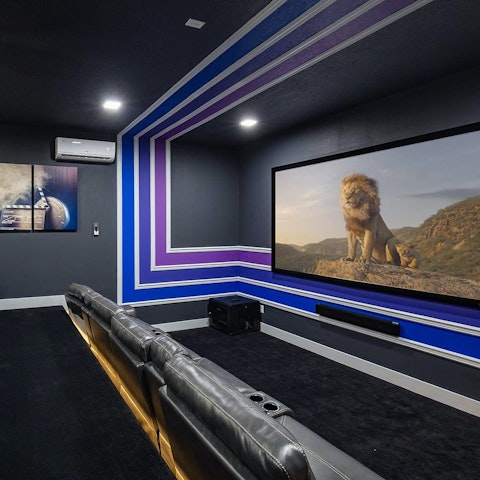 Gather for magical movie nights in the home cinema