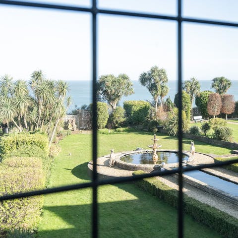 Gaze out to sea from the bedroom windows