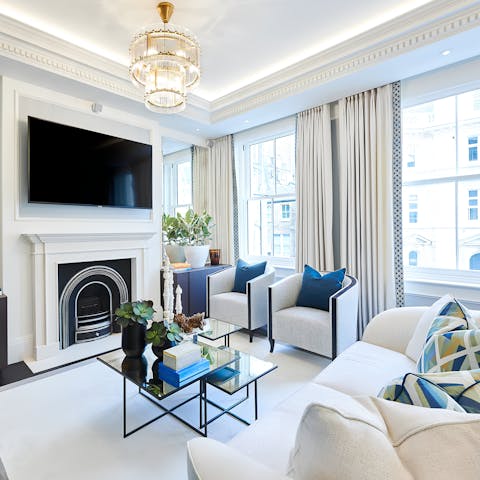 Spend a lazy afternoon relaxing in the living room