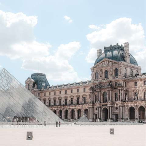Pay the Mona Lisa a visit – the Louvre is less than a ten-minute walk away