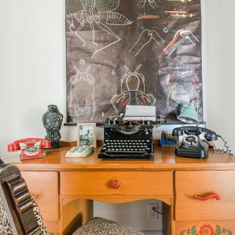 Explore the character-filled home's vintage treasures