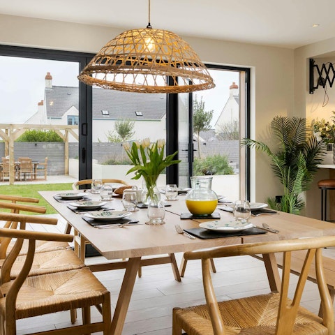 Enjoy delicious meals gathered around the dining table