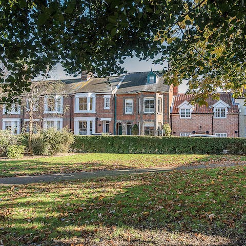 Stay in a period home opposite Bartholomew Green