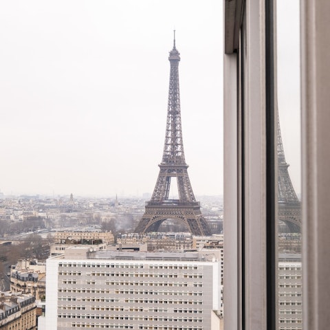 Take in the views over the Parisian skyline, including the Eiffel Tower