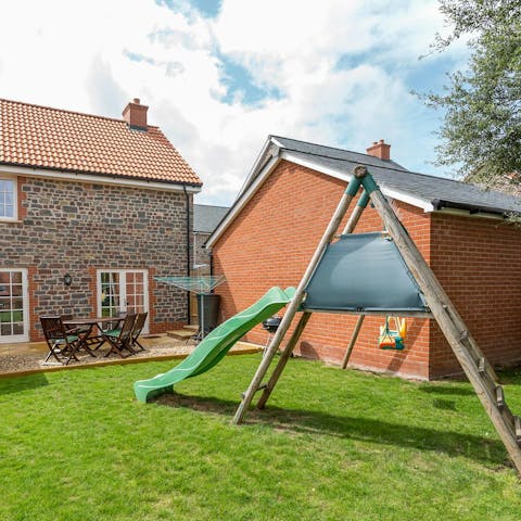 Watch little ones let loose in the garden